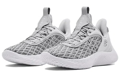 Under Armour Curry 9 Team 'white Mod Grey' In Gray