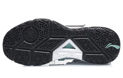 Li-ning Wade Block 'white Green' In Gray