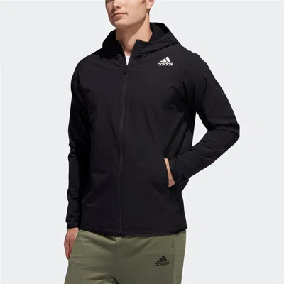 Adidas Originals Adidas Fl Dwr Cw Hdy Casual Hooded Track Jacket Black