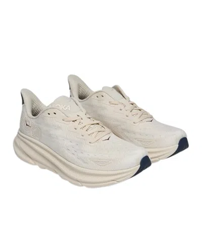 Hoka One One Clifton 9 Lace-up Sneakers In Neutral