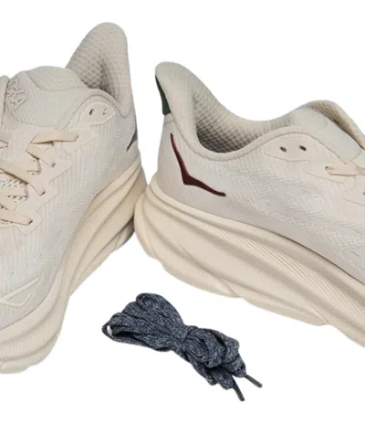 Hoka One One Clifton 9 Lace-up Sneakers In Neutral