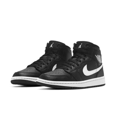 Air Jordan (wmns)  1 Mid 'black White'
