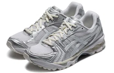 Asics X Jjjjound Gel-kayano 14 'silver White' In Gray