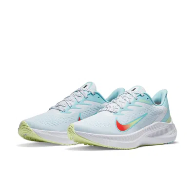 Nike (wmns)  Air Zoom Winflo 7 'white Glacier Ice' In Blue