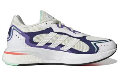 Adidas Originals (wmns) Adidas Sn1997 Wear-resistant Shock Absorption White Purple In Multi