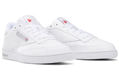 Reebok Round Toe Low-top Casual Shoes In White