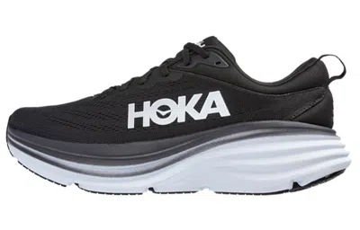 Hoka Bondi 8 Mesh-knit Sneakers In Black