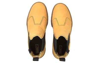 Puma Mayze Infuse Platform Chelsea Boot In Orange