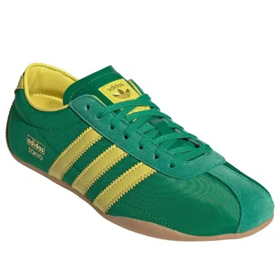 Adidas Originals Womens Green Pure Sulfur Gold M Tokyo Woven Low-top Trainers In Multi