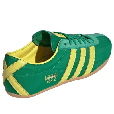Adidas Originals Womens Green Pure Sulfur Gold M Tokyo Woven Low-top Trainers In Multi