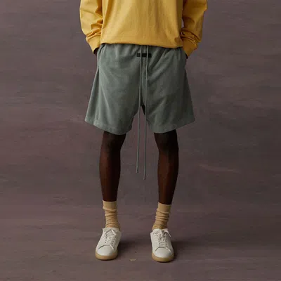 Essentials Fear Of God  Ss23 Sweatshort 'sycamore' In Blue