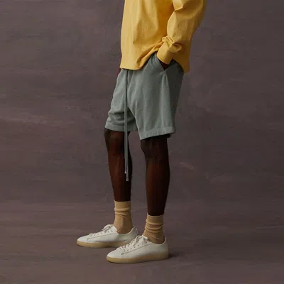 Essentials Fear Of God  Ss23 Sweatshort 'sycamore' In Blue