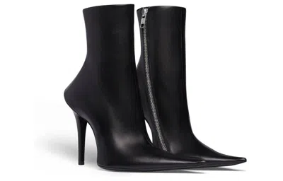 Balenciaga Witch 110 High Heel Ankle Boots In Black