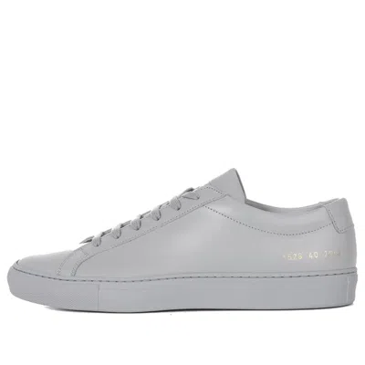Common Projects Original Achilles Low Leather Sneakers In Gray