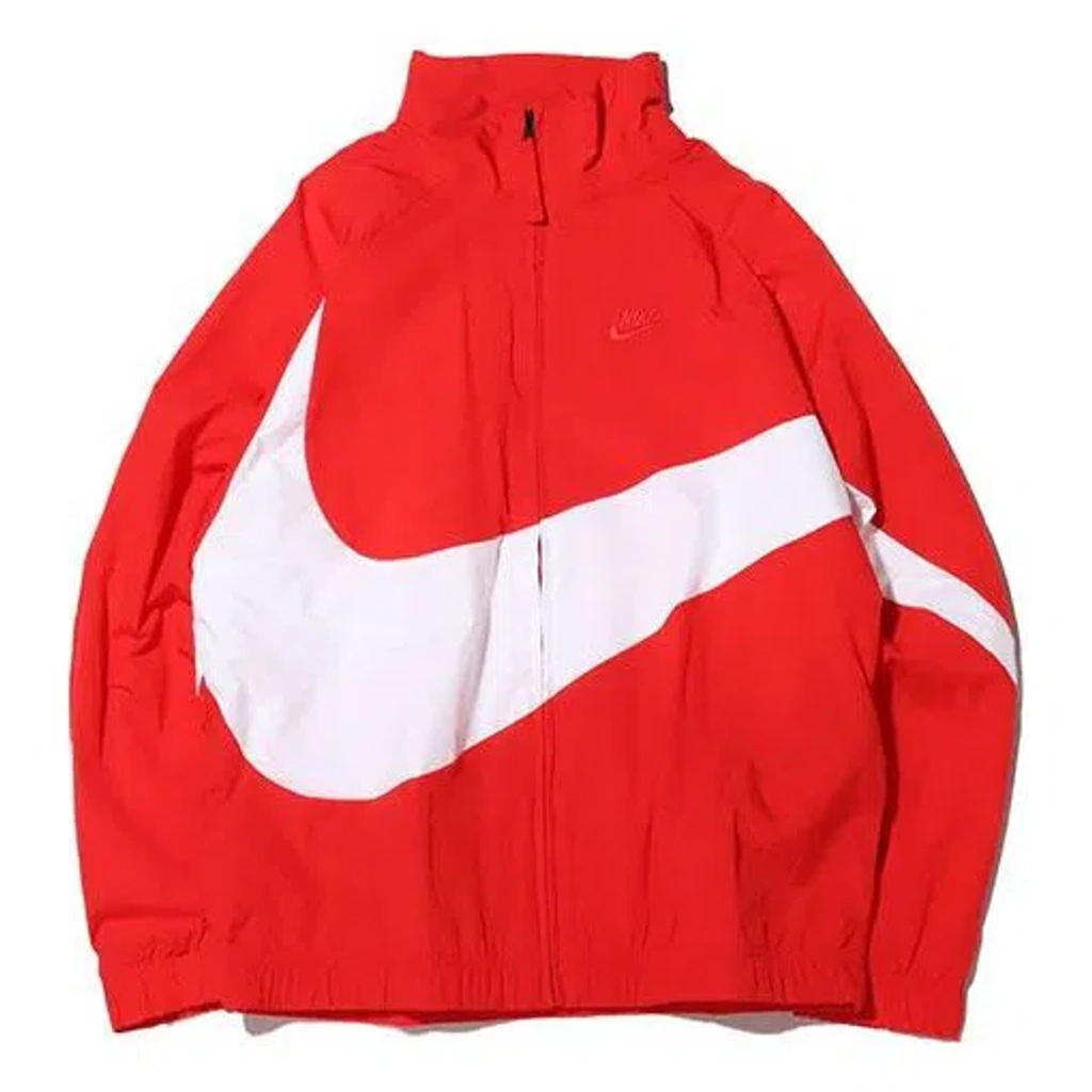 Nike Big Swoosh Sportswear Woven Jacket Men's Red | ModeSens