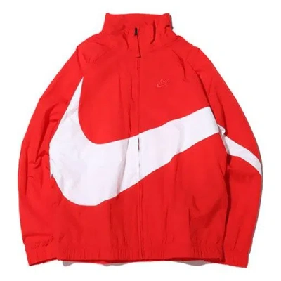 Nike Big Swoosh Sportswear Woven Jacket Men's Red | ModeSens
