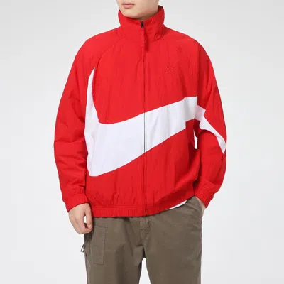nike big swoosh jacket 赤2XL Nike Big Swoosh Sportswear Woven Jacket Men's Red | ModeSens