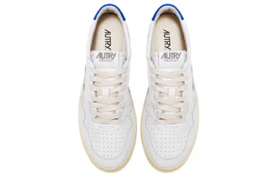 Autry Medalist Leather Low 'white Azure'