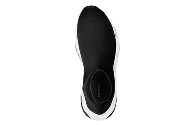 Balenciaga Black Stretch Fabric Speed 2.0 Sneakers In Black