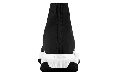 Balenciaga Black Stretch Fabric Speed 2.0 Sneakers In Black