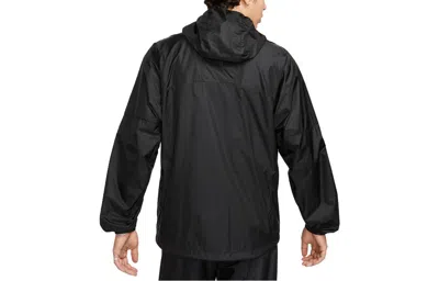 Nike Acg Cinder Cone Logo-embroidered Nylon Hooded Jacket In Black