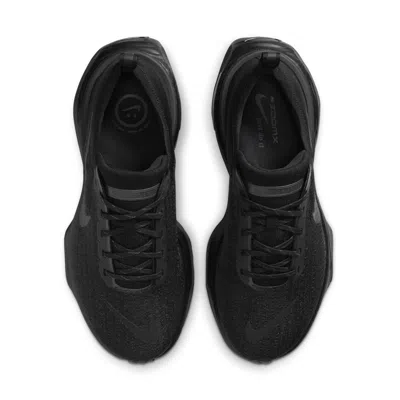 Nike Zoomx Invincible 3 Flyknit Running Sneakers In Black