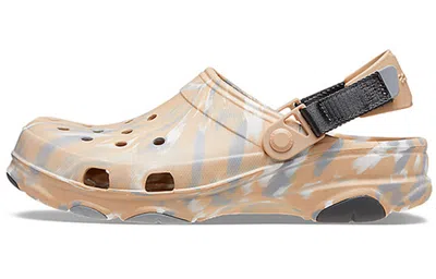Crocs Classic All Terrain Clogs In Cream Marble-neutral