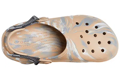 Crocs Classic All Terrain Clogs In Cream Marble-neutral