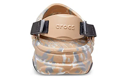 Crocs Classic All Terrain Clogs In Cream Marble-neutral