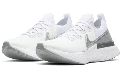 Nike (wmns)  React Infinity Run Flyknit 'white Metallic Silver'