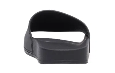 Balenciaga Logo Rubber Slide Sandals In Black