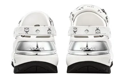 Crocs X Mcm Mega Crush Clogs 'white Silver' In Metallic