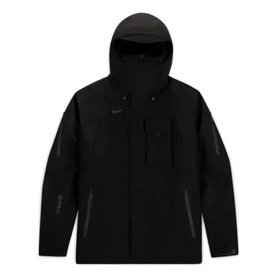 Nike X Travis Scott Solid Color Logo Cargo Hooded Jacket Asia Sizing 'black'