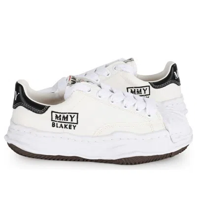 Miharayasuhiro Maison Mihara Yasuhiro Blakey Og Sole Embossed Leather Low 'white' In Multi
