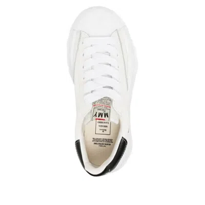 Miharayasuhiro Maison Mihara Yasuhiro Blakey Og Sole Embossed Leather Low 'white' In Multi