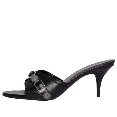 Balenciaga Sandali Cagole Donna Pelle Nero In Black