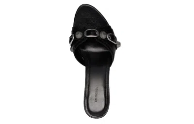 Balenciaga Sandali Cagole Donna Pelle Nero In Black