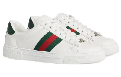 Gucci Women Ace Leather Sneakers In Multi