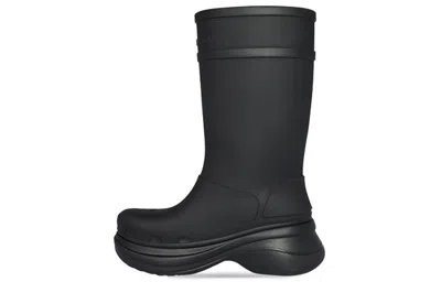 Balenciaga X Crocs Water Resistant Boot In Black