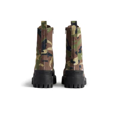 Balenciaga Strike L20 Canvas Camo Boots 42 In Dark Camo