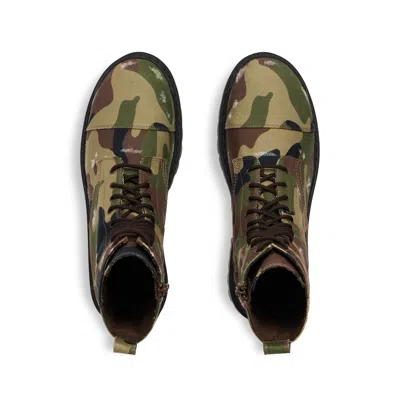 Balenciaga Strike L20 Canvas Camo Boots 42 In Dark Camo