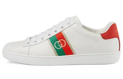 Gucci (wmns)  Ace 'interlocking G - White' In Multi
