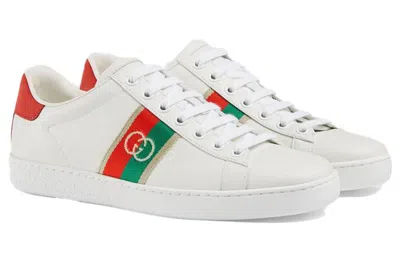 Gucci (wmns)  Ace 'interlocking G - White' In Multi