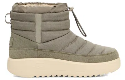 Ugg Maxxer Mini Leather Boot In Green