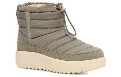 Ugg Maxxer Mini Leather Boot In Green