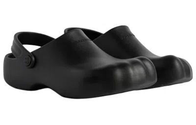 Balenciaga Sunday Molded Rubber Slides In Black