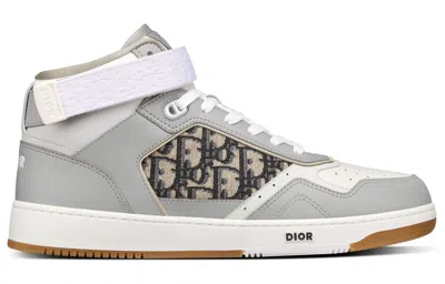 Dior B27 High Cut Sport Shoes Grey/white In Multi