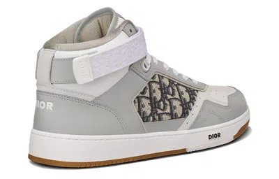 Dior B27 High Cut Sport Shoes Grey/white In Multi