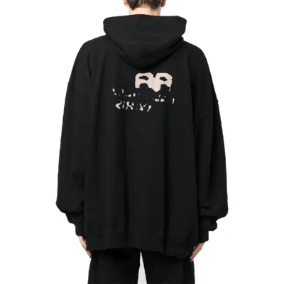 Balenciaga Hand-drawn Bb Icon Hoodie Large Fit 'black'