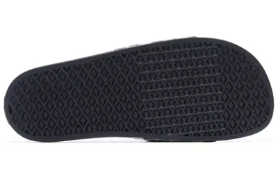Vans La Costa Va5hf527i Slide Slippers Mens 7 Black White Checkered Nubuck Strap In Black